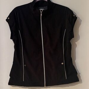 Energy by Chico’s Black Women's Zip-Up Vest